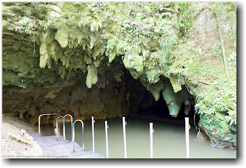 ausgang der waitomo glowworm cave