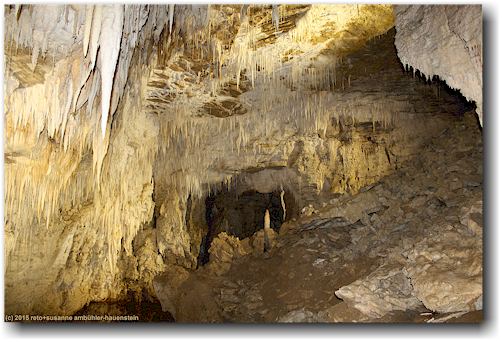 stalaktiten und stalagmit in der waitomo ruakuri cave