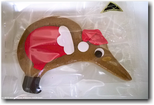 santa kiwi im westgate shopping centre in massey