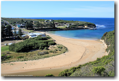 bucht beim hafen von port campbell