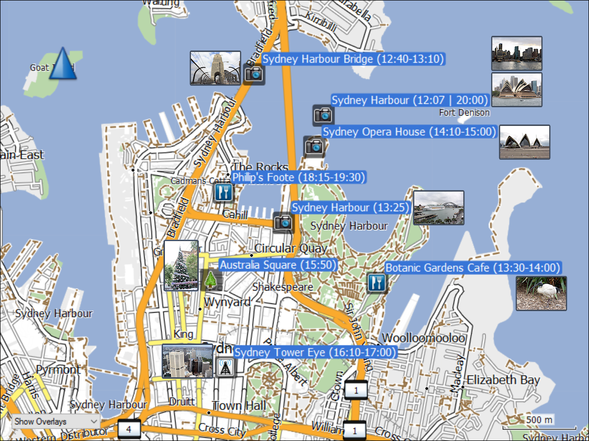 stationen unseres sydney stadtrundganges