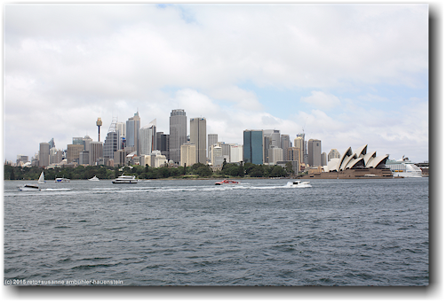 fahrt durch den sydney harbour