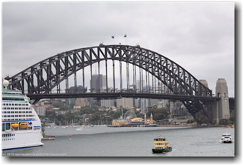 milsons point-luna park hinter der sydney harbour bridge