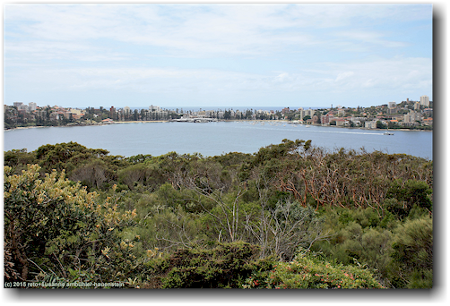 blick vom sydney harbour np dobroyd head auf manly