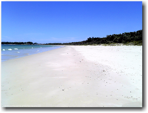 sandstrand an der jervis bay bei huskisson