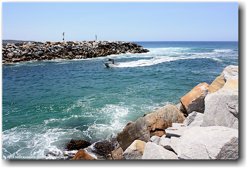 ein-/ausfahrt zum wagonga inlet bei narooma