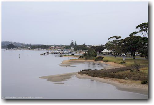 hafen im north arm des lake king bei lakes entrance