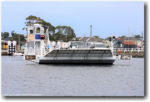 faehre zwischen paynesville und dem raymond island conservation reserve