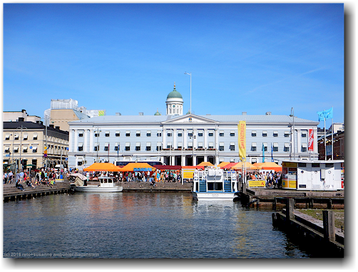 kauppatori - markt beim hafen von helsinki