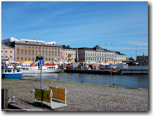 kauppatori - markt beim hafen von helsinki