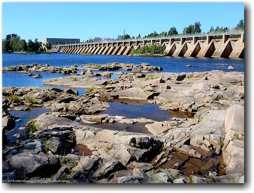 stauwehr im oulujoki in oulu