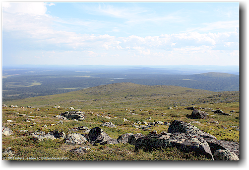 aussicht vom stora toppen des dundret bei gaellivare