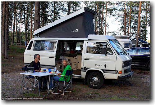 nachtessen auf dem camping arrenjarka