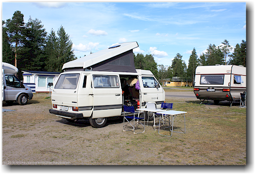 unser joker auf dem campingplatz gielas in arvidsjaur
