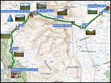karte und hoehenprofile der wanderung von der syterstugan nach hemavan 