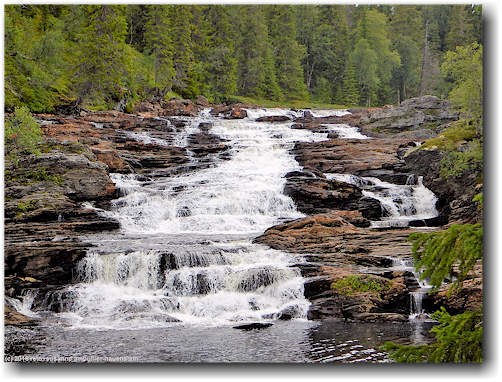 oevre storvallforsen im storvallan bei kolasen