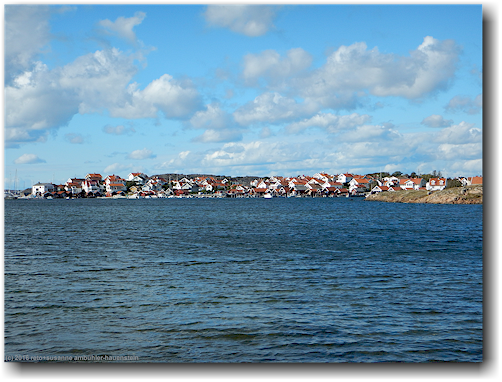 blick vom stockens camping ueber die bucht im skagerrak auf stocken