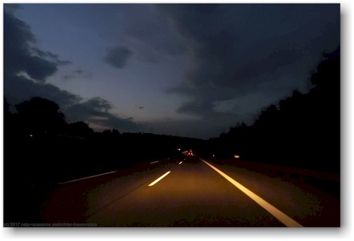 fahrt in die nacht hinein
