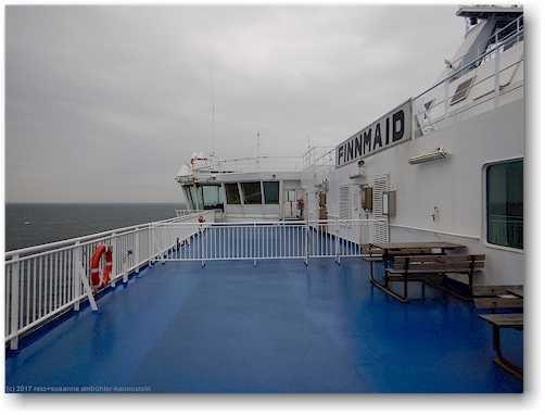 an bord der finnmaid auf der ostsee zwischen travemuende und helsinki