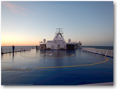 an bord der finnmaid auf der ostsee zwischen travemuende und helsinki