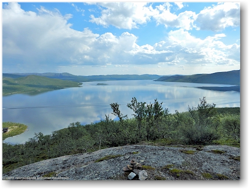 blick vom salmivaara auf den oestlichen kilpisjaervi
