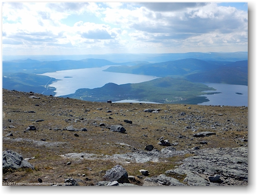 blick vom gipfel des saana auf den kilpisjaervi