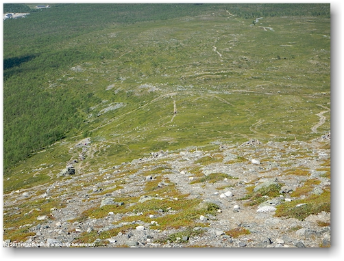 wanderweg am saana