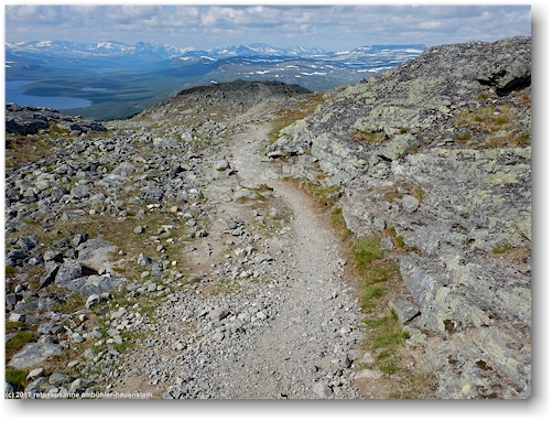 wanderweg am saana