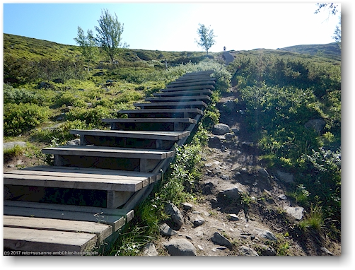 finnlands laengste treppe am fuss des saana