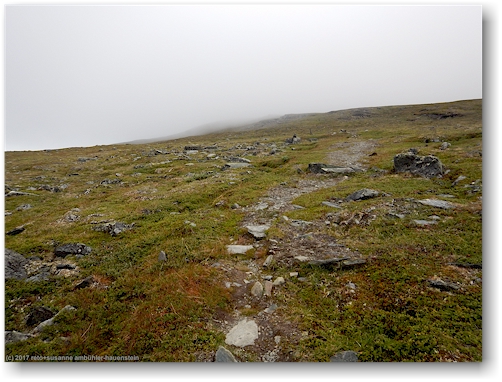 blick richtung gipfel des njulla