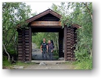 reto und susanne im nordportal zum kungsleden