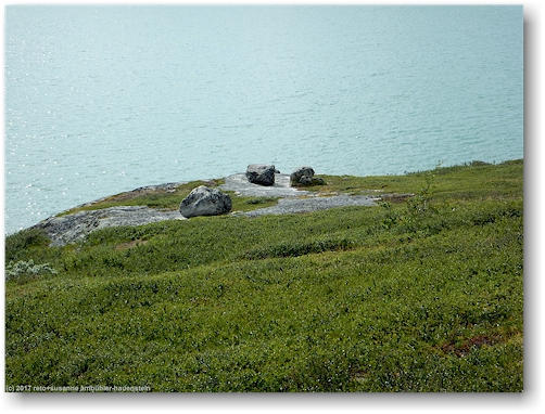 unser rastplatz am ufer des radujavri entlang des kungsleden zwischen den abiskojaurestugorna und den alesjaurestugorna