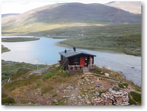 sauna bei der fjaellstation alesjaurestugorna