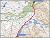 geplante route abiskojaurestugorna - alesjaurestugorna