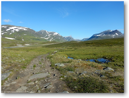 kungsleden zwischen den saekastugorna und den singistugorna