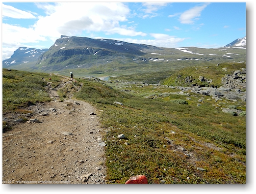 kungsleden zwischen den saelkastugorna und den singistugorna