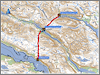 geplante route kaitumjaurestugorna - teusajaurestugorna - vakkotavare