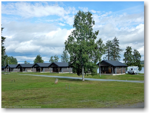 huetten auf dem saiva camping in vilhelmina