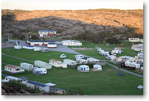 blick auf den siviks camping bei lysekil
