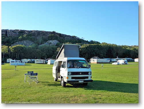 unser joker auf dem siviks camping bei lysekil