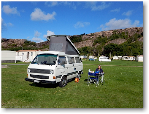 fruehstueck auf dem siviks camping bei lysekil