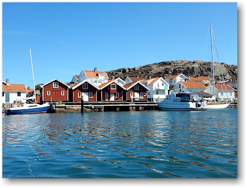 fiskehamn auf der insel lilla kornoe im skagerrak nahe lysekil