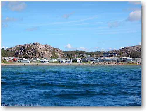 blick vom skagerrak auf den siviks camping bei lysekil