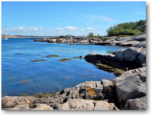 badeplatz bei der insel stora kornoe im skagerrak nahe lysekil