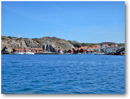 fiskehamn auf der insel stora kornoe im skagerrak nahe lysekil