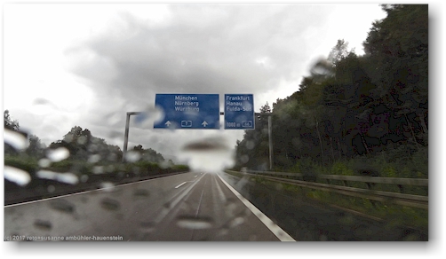 autobahn A7 beim fuldaer dreieck
