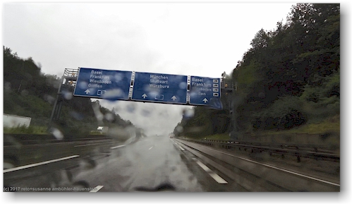 verzweigung zur autobahn A5 auf der autobahn A7