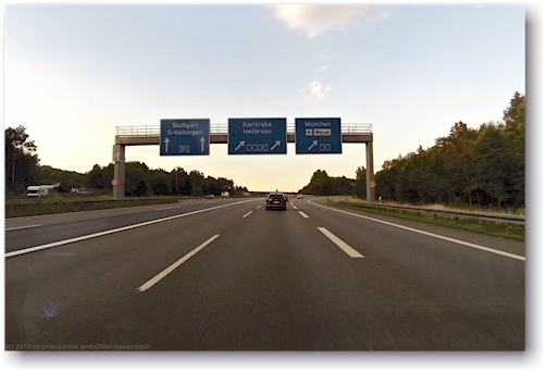 autobahnkreuz bei stuttgart