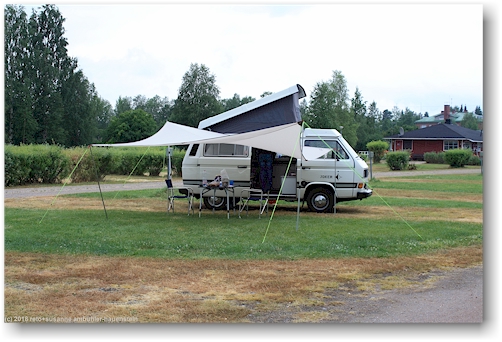 unser jogi auf dem campingplatz kemijaervi
