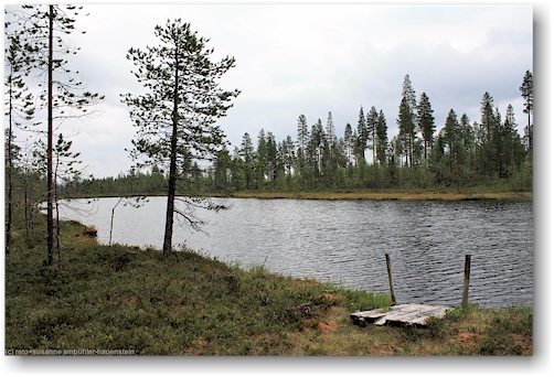 kleiner see nurkkalampi bei der schutzhuette nurkkalammin taukopaikka